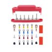 M6 RV Yacht High Current 6-column 250A Base Busbar, Red with Accessories - 1