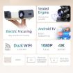 AUN A004 Pro 1080P 9000Lumen Android 9.0 LCD Projector - 3
