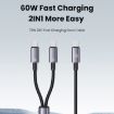 USAMS SJ740 Type-C Fast Charging Cable 1.2m 72W - Titanium Gray - 2