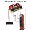 RCEDA-406 4-Way Speaker Crossover Divider - High, Medium, Low - 5