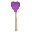 High Temp Nonstick Heart Silicone Spatula Spoon - Purple - 1