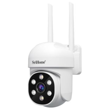 SriHome SH061 2MP AI Humanoid Tracking Infrared Night Vision Camera - 1