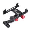 PROMEND Aluminum Cell Phone Holder for Motorcycle, Adjustable Angle, Black - 1