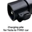 Tesla-TYPE1 EV Charging Station Adapter Conversion Head - Black - 5