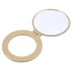 Gold Magnetic Folding Phone Ring Holder with Mirror - 3