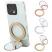 Gold Magnetic Folding Phone Ring Holder with Mirror - 7