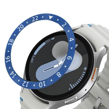 Samsung Galaxy Watch 7 44mm Blue Stainless Steel Bezel Ring Cover - 1