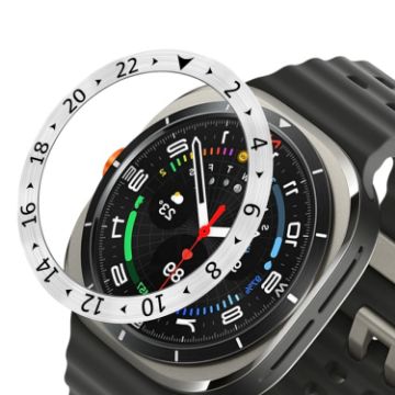 Samsung Galaxy Watch Ultra 47mm Style C Stainless Steel Bezel Ring Cover - 1