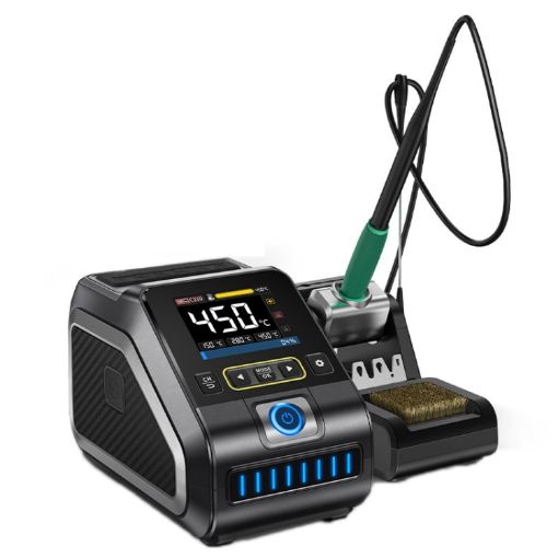 FNIRSI 200W Electric Soldering Iron Station EU Plug F210 K Head - 1