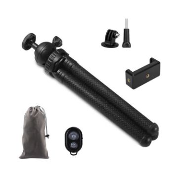 Octopus Fish Silicone Camera Tripod Stand with Bluetooth Controller - 1
