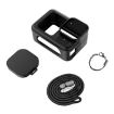 GoPro HERO13 Black Silicone Case Cover with Wrist Strap & Lens Cover - 7
