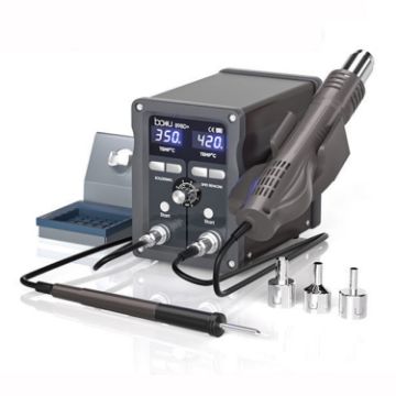 BAKU BA-898D+ T12 Solder Station - Adjustable Temperature Electric Soldering Iron - 1