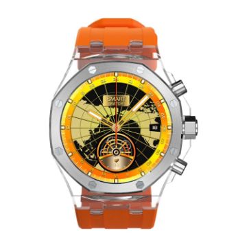 Orange AMOLED Smart Watch - IP67 Waterproof - Health Monitoring - Bluetooth Call - 1