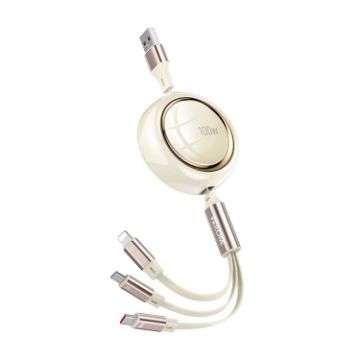 WK WDC-18 Star Series 1.2m 100W USB Retractable Data Cable - 1