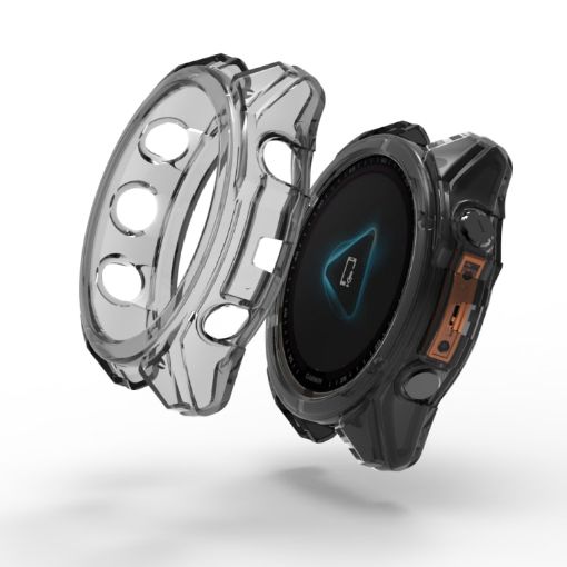 Garmin Fenix 8 AMOLED 43mm Protective Case - Transparent Black - 1