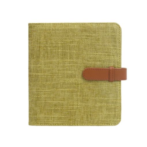 3" 288-Photo Cotton Linen Album - Green - 1