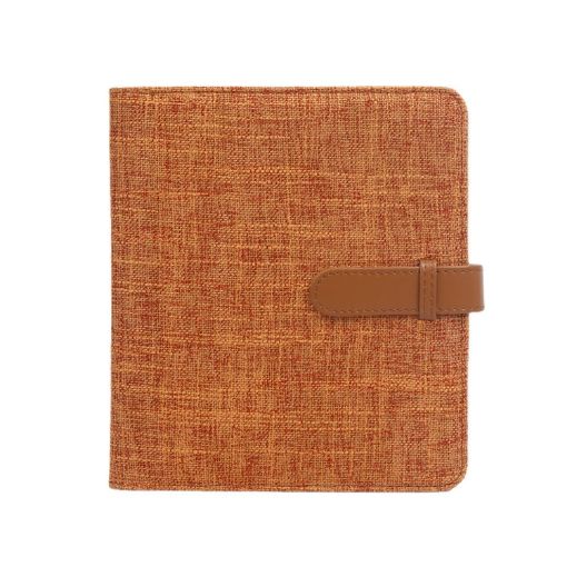 3" 288-Photo Cotton Linen Album - Orange - 1