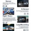 3 Channel Car Recorder 4K UHD Front+1080P Inside+2K Rear Dash Cam - 3