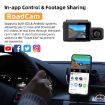 3 Channel Car Recorder 4K UHD Front+1080P Inside+2K Rear Dash Cam - 5