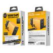 WK WP-U33 45W USB-C/Type-Cx2 GaN Fast Charger EU Plug Yellow - 2