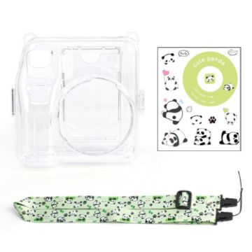 Fujifilm Instax Mini SE Photo Bag Crystal Case Green Panda - 1
