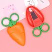 Cute Vegetable & Fruit Shape Kids Scissors (Grape) - 2pcs/Pack - 4