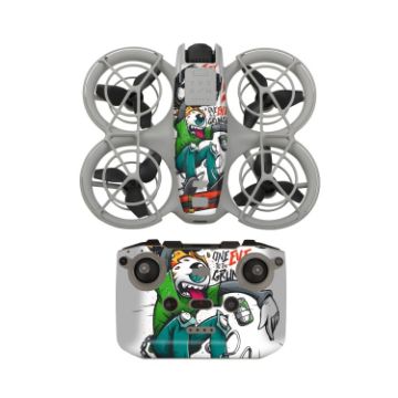 DJI Neo Drone Body Remote Control Sticker - Grunge Eyes - 1