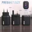120W USB Fast Charger UK Plug Black - 2