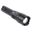 30W White Laser Wick LED Flashlight, 1000LM, Telescopic Zoom, Black - 1