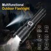 30W White Laser Wick LED Flashlight, 1000LM, Telescopic Zoom, Black - 5