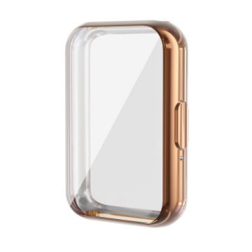 Samsung Galaxy Fit3 Rose Gold Electroplated TPU Case with Screen Protection - 1
