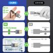 30cm Coaxial Micro HDMI to HDMI 8K UHD 48Gbps Video Cable - 7