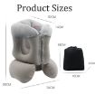 Portable Inflatable Lumbar Support Pillow for Airplane Sleeping - 7