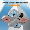 Sunnylife 2016S Drone 3-Blade Propeller - 2 Pairs (Orange) - 2
