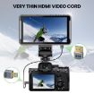 1.2m Coaxial Micro HDMI to HDMI Cable - 8K UHD 48Gbps - Left Elbow - 5