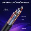 1.2m Coaxial Micro HDMI to HDMI Cable - 8K UHD 48Gbps - Left Elbow - 6