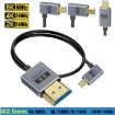 1.2m Coaxial Micro HDMI to HDMI Cable - 8K UHD 48Gbps - Straight Head - 3