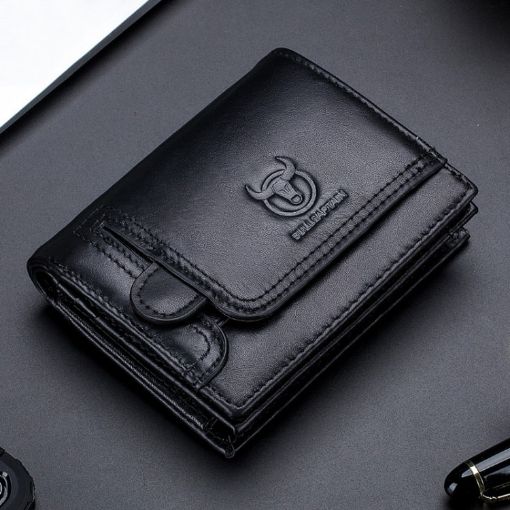 BULL CAPTAIN 037 Men Leather Wallet Driver License Coin Purse - 1