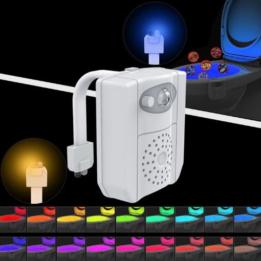 16-colors PIR Motion Sensor + Light Sensor UV Sterilization Aromatherapy LED Light - 1