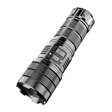 X9 Outdoor White Laser Digital Display Zoom Flashlight - 1