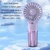 Yellow USB Rechargeable Handheld Misting Fan - Portable Hydration Fan - 5