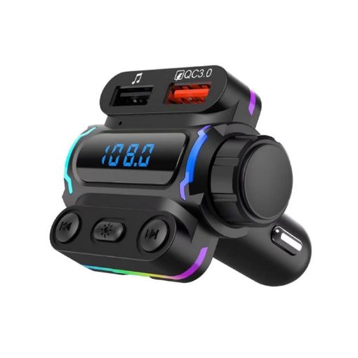 P7 PD20W QC3.0 Dual Fast Charging Car MP3 Player FM Transmitter - 1