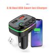 P4-QC3.0 Car MP3 Bluetooth Hands-free Player FM Transmitter - 3