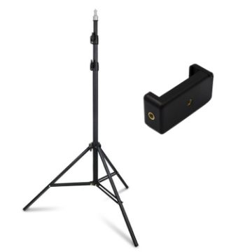 ZF0111 Live Floor Mobile Phone Holder 2.1m Stand+Phone Clip - 1