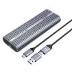 ORICO ACOM2-U4 40Gbps M.2 NVMe SSD Enclosure Grey - 1