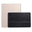 Bluetooth Keyboard Leather Tablet Case for Samsung Galaxy Tab S8+/S7 FE - Gold - 1