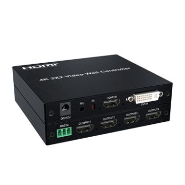 4K 2x2 HDMI Video HD Splice Support HDMI/DVI Input 4CH HDMI Output EU Plug - 1