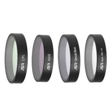 DJI Neo JSR KB Series Drone Lens Filter 4 in 1 CPL ND8 Brushed Black Mist - 1