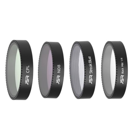 DJI Neo JSR KB Series Drone Lens Filter 4 in 1 CPL ND8 Brushed Black Mist - 1