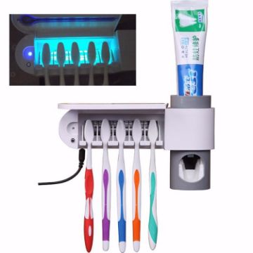 Automatic Toothpaste Dispenser UV Toothbrush Sterilizer EU Plug - 1